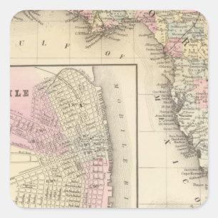 Florida, Mobile Square Sticker