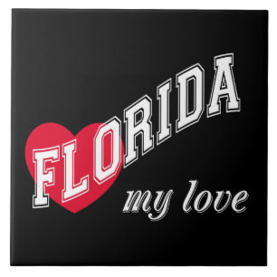 Florida my love ceramic tile