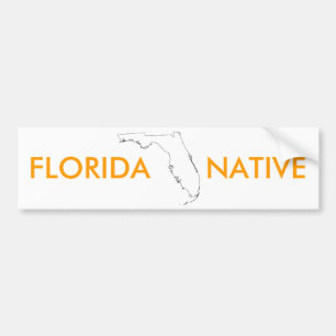 FLORIDA   NATIVE BUMPER STICKER