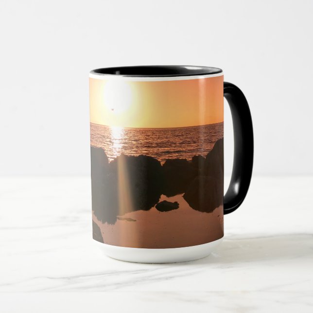 Florida Natural Photography Ocean Beach Sunset Mug (Front Right)