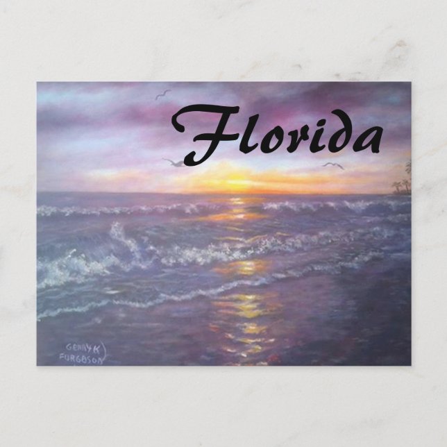 FLORIDA OCEAN POSTCARD (Front)