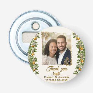Florida Orange Blossom Floral Wedding magnet Bottle Opener