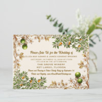 Florida Orange Blossom Wedding Invitation