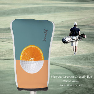 Florida Orange Golf Ball Golf Head Cover