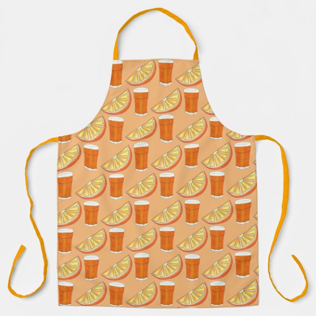 Florida Orange Slice Juice Glass OJ Citrus Fruit Apron (Front)