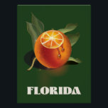 Florida Orange travel poster<br><div class="desc">Florida Orange travel poster in a beautiful retro style.</div>