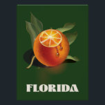 Florida Orange travel poster<br><div class="desc">Florida Orange travel poster in a beautiful retro style.</div>