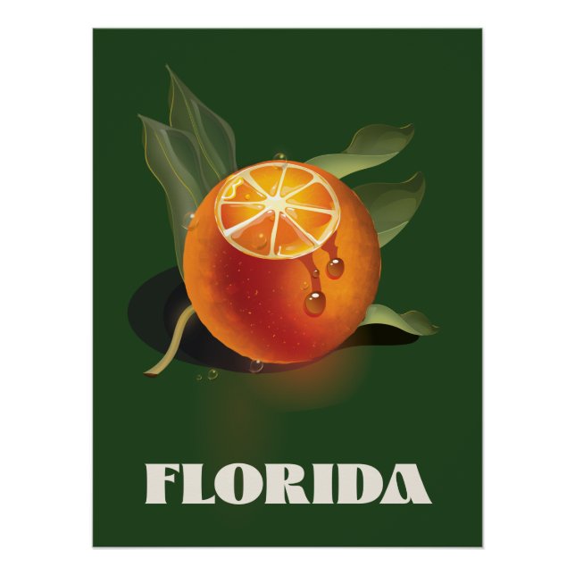 Florida Orange travel poster (Front)