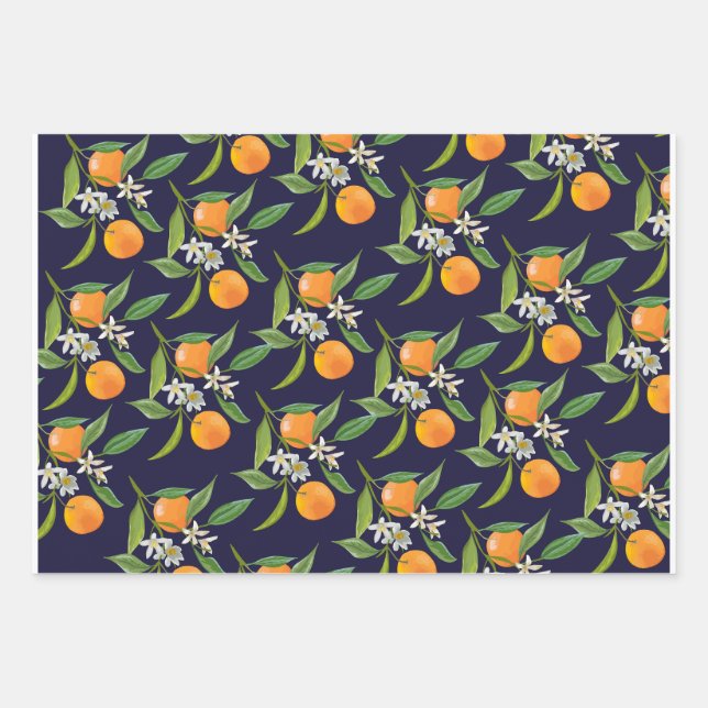 Florida Orange Wrapping Paper Sheet (Front)