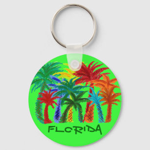 Florida palm tree keychain