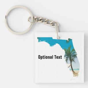 Florida Palm Trees Lisa Key Ring