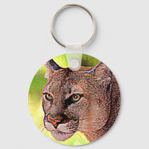Florida Panther Key Ring