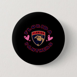 Florida Panthers Valentine Hearts Nhl Officially L 6 Cm Round Badge