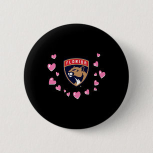 Florida Panthers Valentine Love Nhl Officially Lic 6 Cm Round Badge