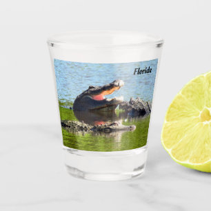 Florida Party Gator  Shot Glass (Easily Personaliz