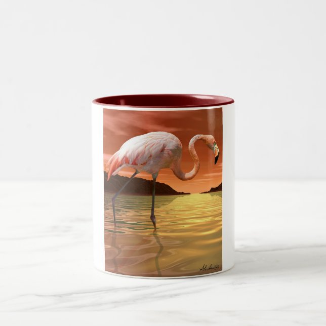 Florida Pink Flamingo Mug (Center)