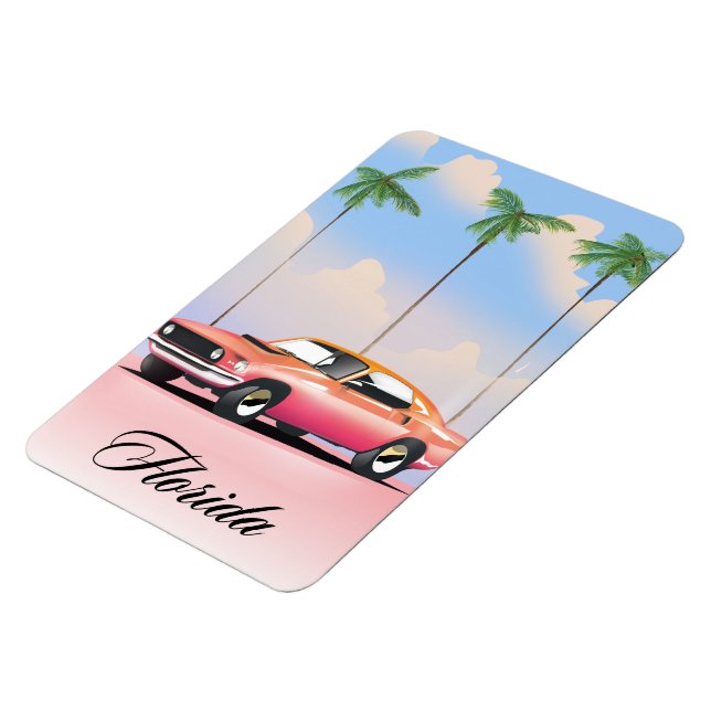 Florida Pink Sunset Magnet (Left Side)