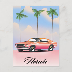 Florida Pink Sunset Postcard