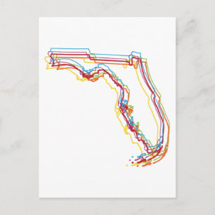florida pride blur postcard