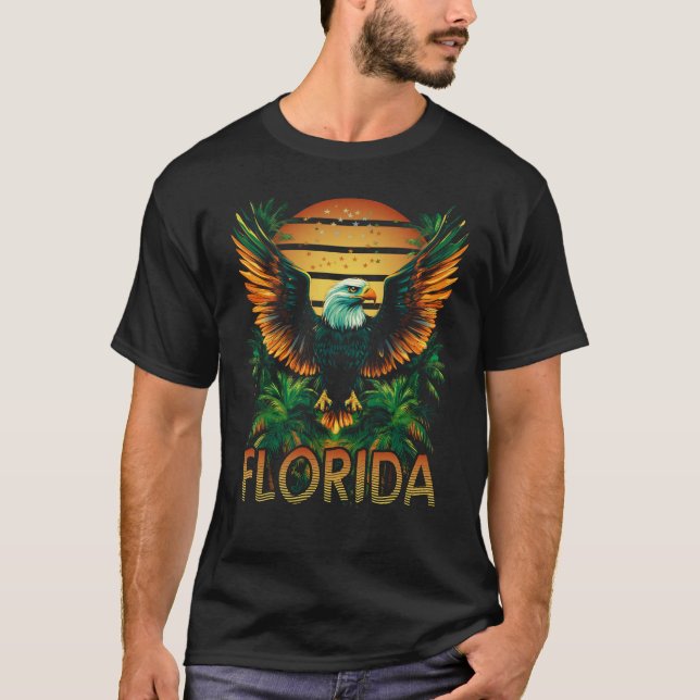 Florida Pride Eagle Design T-Shirt (Front)