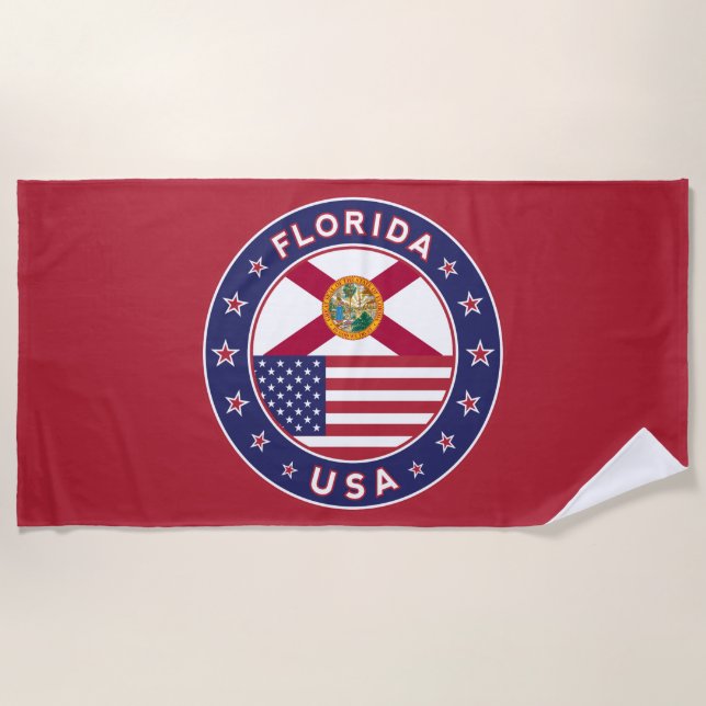 Florida, red beach towel (Front)