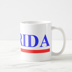 Florida red heart coffee mug