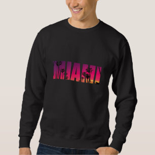 Florida Road Sunset Miami Palm Trees Fort Lauderda Sweatshirt