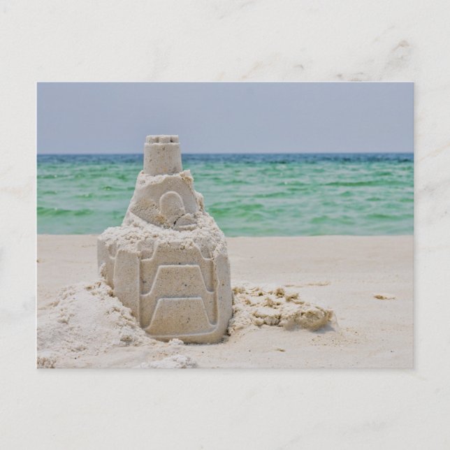 Florida Sand Castle Postcard (Front)