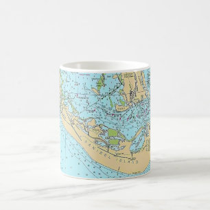 Florida - Sanibel Captiva Nautical Chart Mug