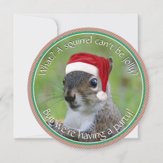 Florida Santa Squirrel™ is Jolly Holiday Party Invitation