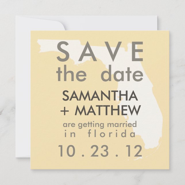 Florida Save the Date Cards (Front)