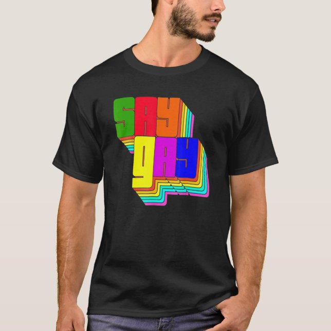 Florida Say Gay Lgbt Gay Rights T-Shirt (Front)