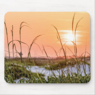 Florida Sea Oats Sunrise Mouse Pad