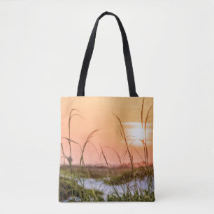 Florida Sea Oats Sunrise Tote Bag