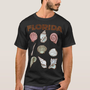 Florida Sea Shells Beaches Travel Vacation Holiday T-Shirt