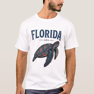 Florida Sea Turtle Vintage Engraving Graphic_1 T-Shirt