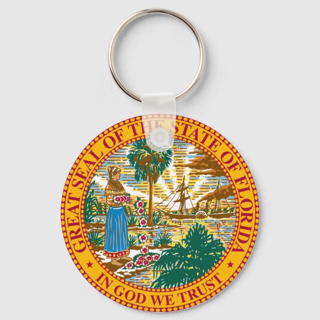 Florida Seal Keychain (Front)