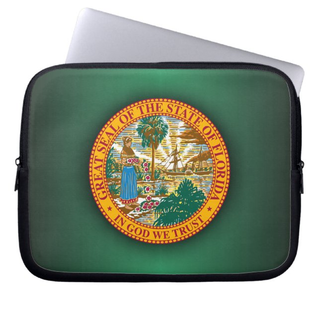 Florida Seal Laptop Sleeve (Front)