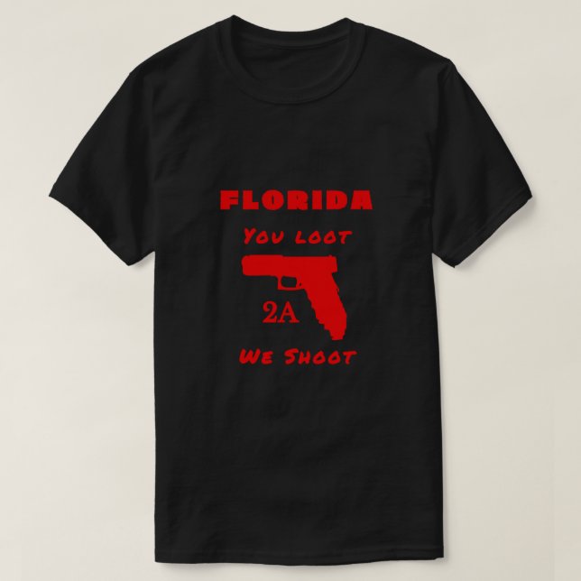 Florida Second Amendment Freedom T-Shirt (Design Front)