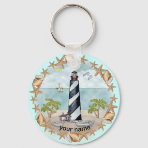 Florida Shells Lighthouse keychain 