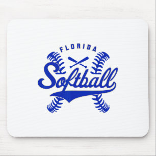 Florida Softll Vintage Mens Kids Team Retro Softll Mouse Pad