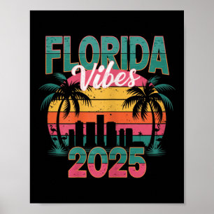 Florida Squad 2025 Funny Groovy Reunion Friends Tr Poster