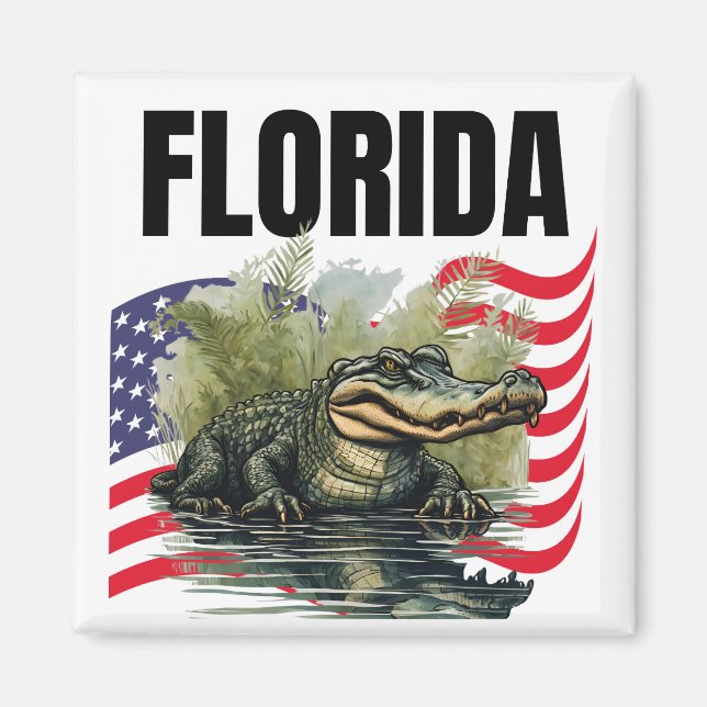 Florida Square Magnet (Front)