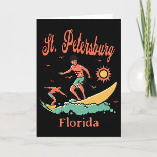 Florida St. Petersburg Fl Surfer Surfing Beach Fis Card