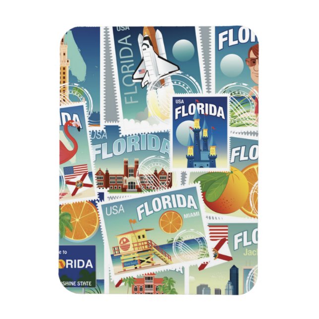 Florida Stamps Magnet (Vertical)