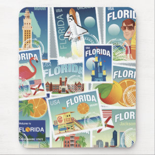 Florida Stamps Mouse Pad