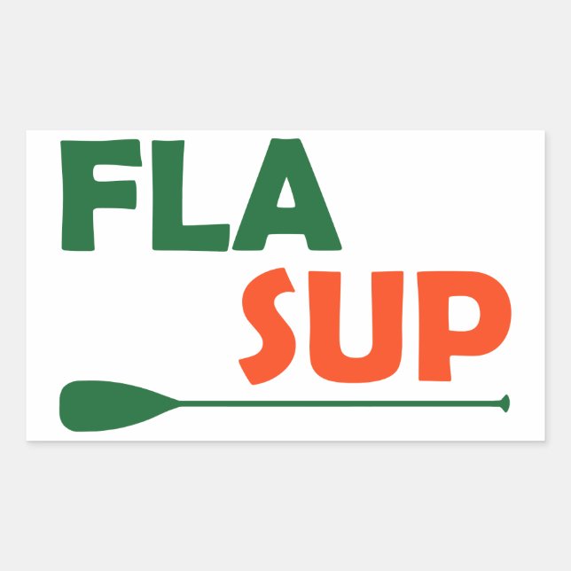 Florida Stand Up Paddling Rectangular Sticker (Front)