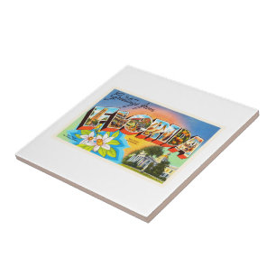 Florida State #1 FL Old Vintage Travel Souvenir Tile