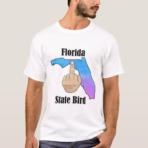 Florida state bird t-shirt middle finger colour