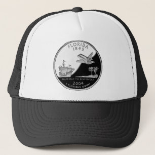 Florida State Faux Quarter Trucker Hat
